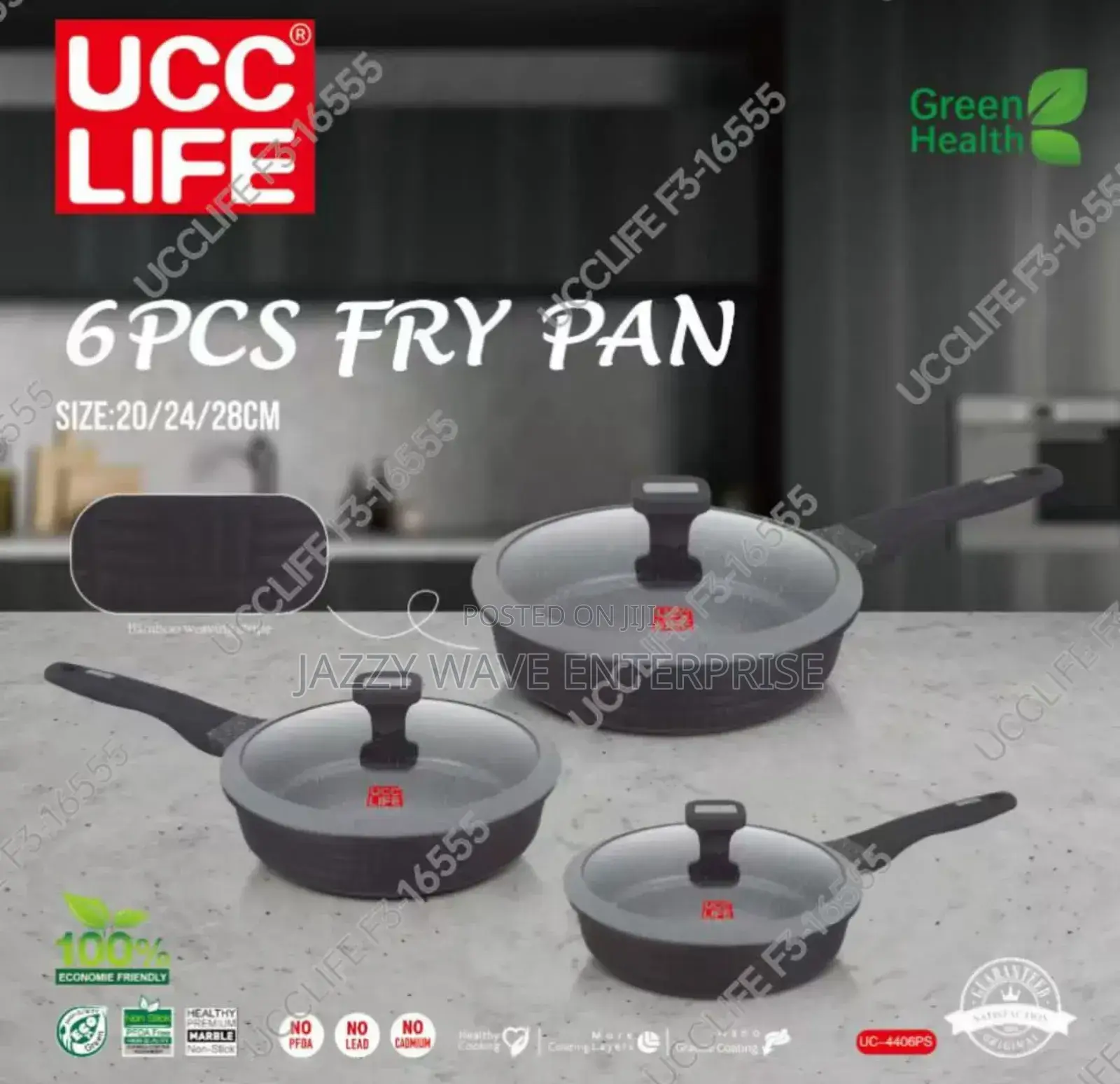 3 Set Frypan With Lid