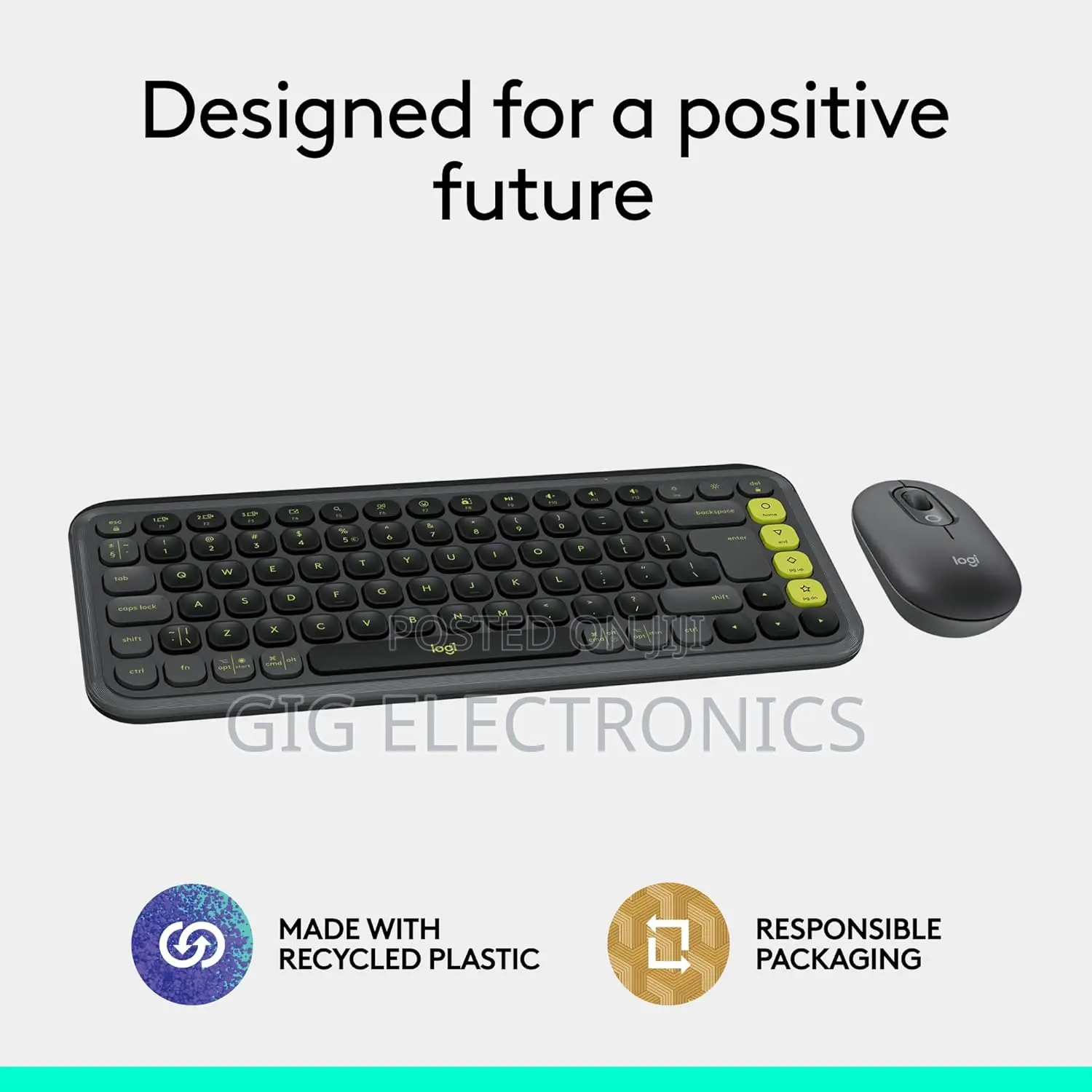 Logitech Pop Icon Wireless Keyboard Mouse Combo