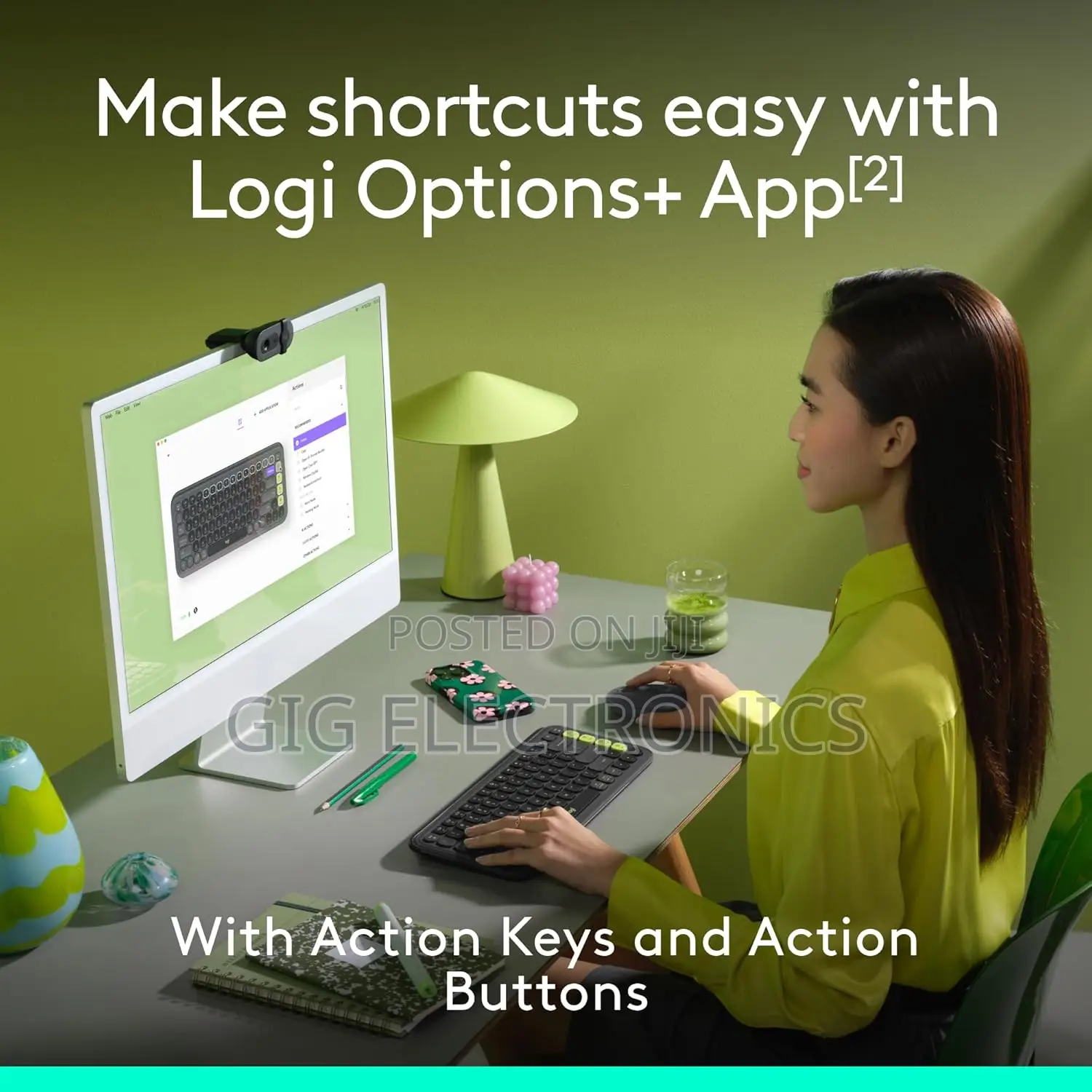 Logitech Pop Icon Wireless Keyboard Mouse Combo