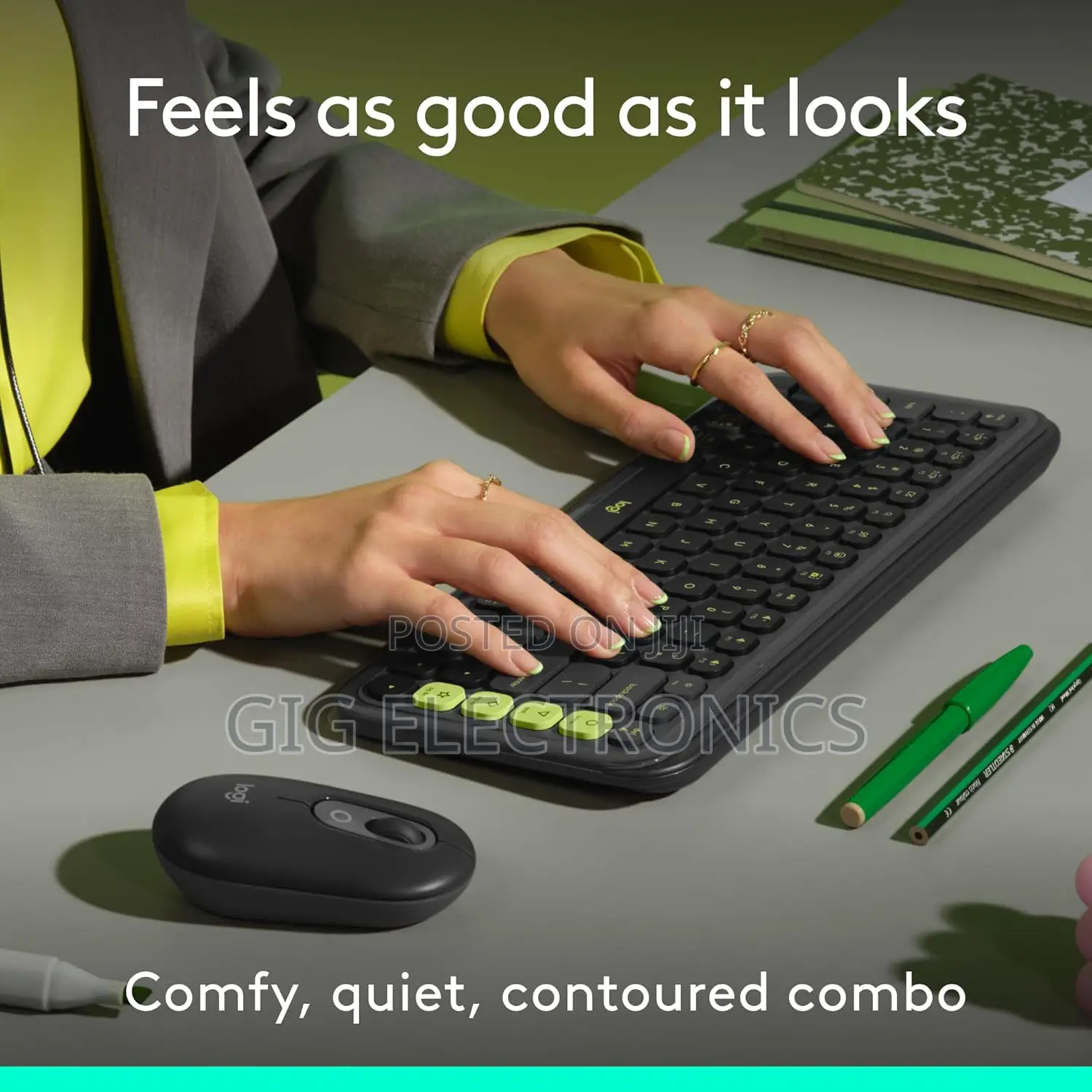 Logitech Pop Icon Wireless Keyboard Mouse Combo
