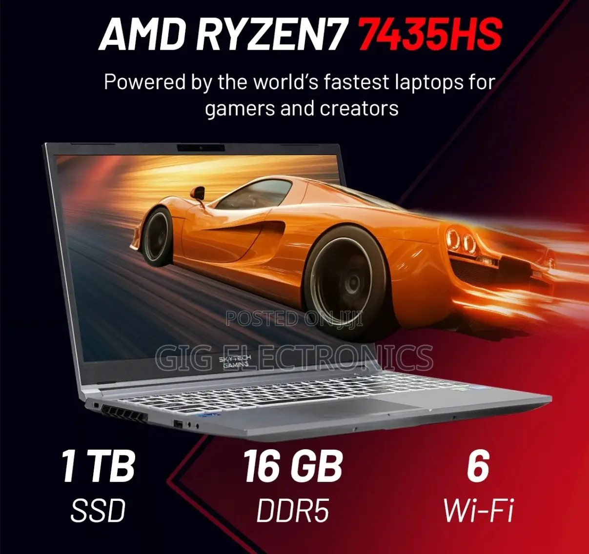 New Laptop 16GB AMD Ryzen 7 SSD 1T