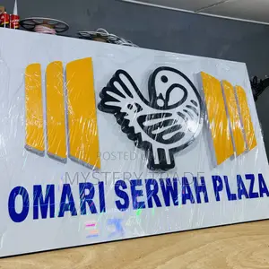 3d Signboard for Omari Serwaa Plaza