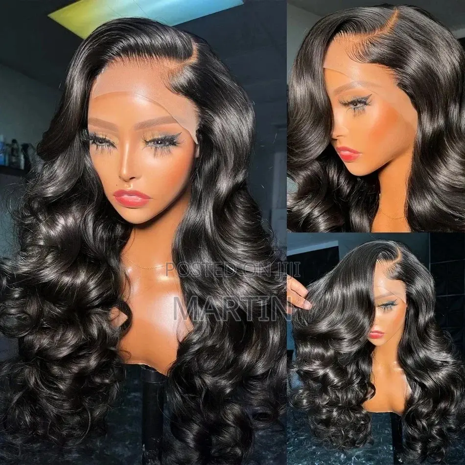 24 Inches 250% Full Thick Body‐Wave Lace Wig