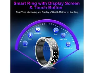 Smart Ring Heart Rate Blood Oxygentemperature Monitor