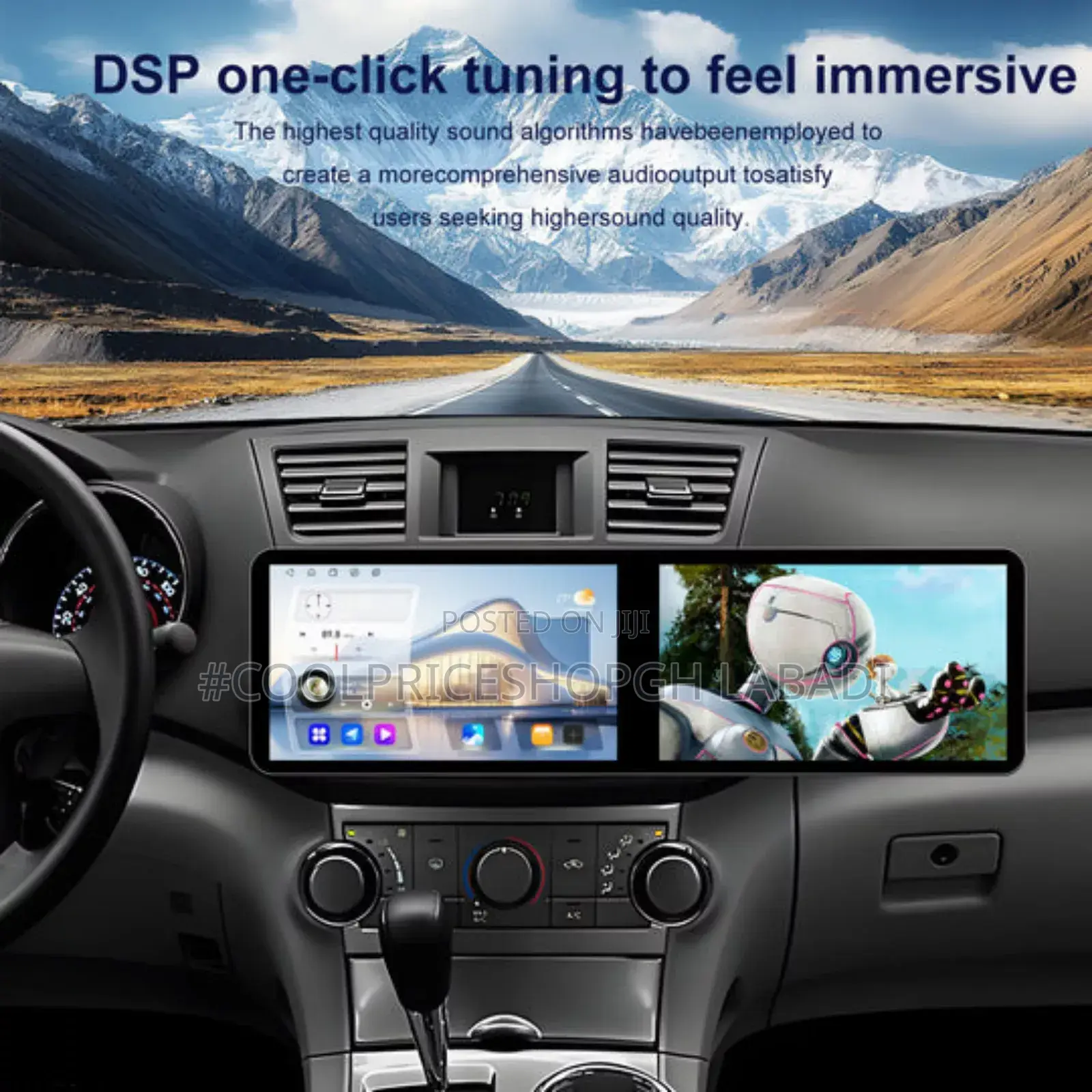 Dual Screen Android Car Radio GPS Navigation Carplay