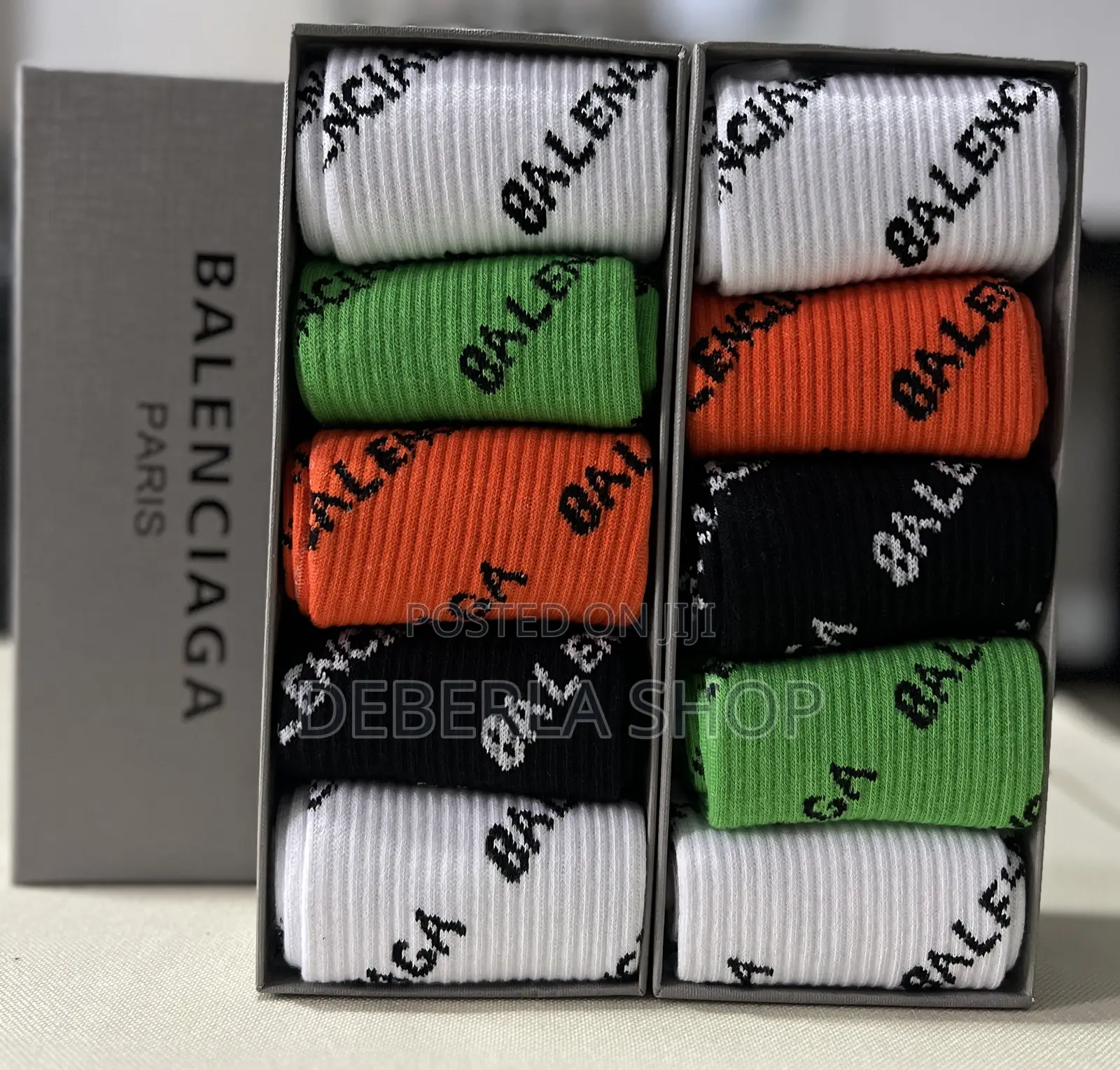 Unisex Branded Socks—5pairs Per Box