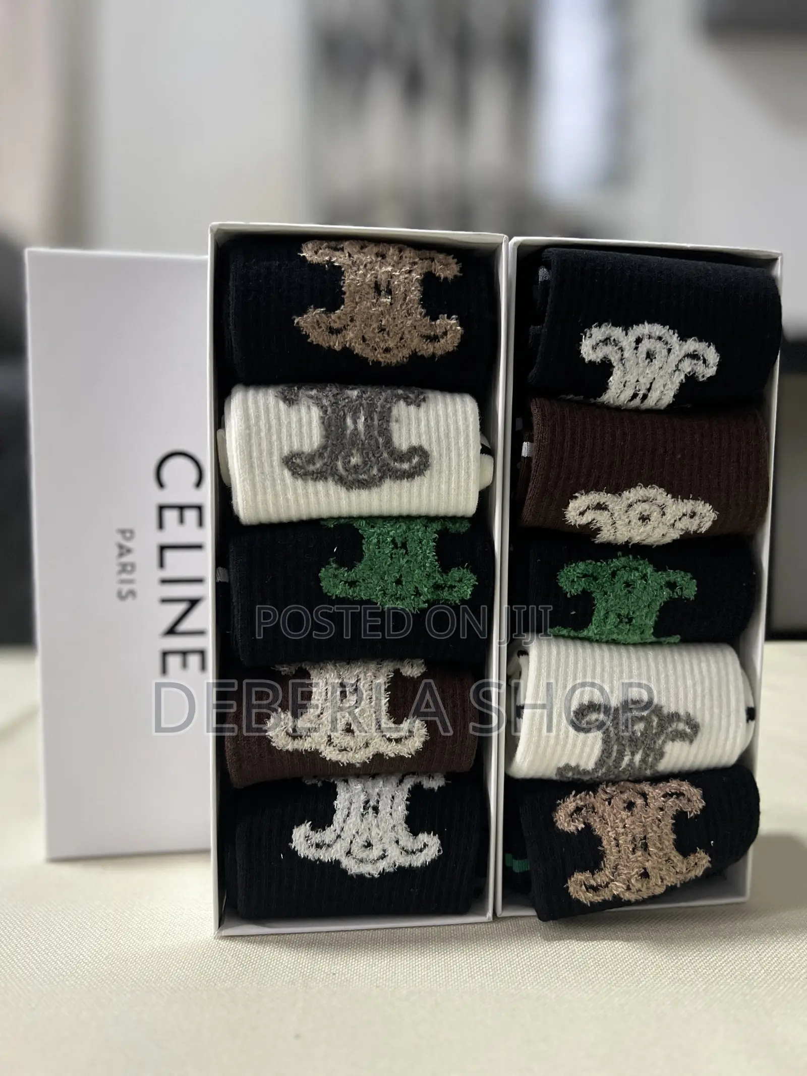 Unisex Branded Socks—5pairs Per Box