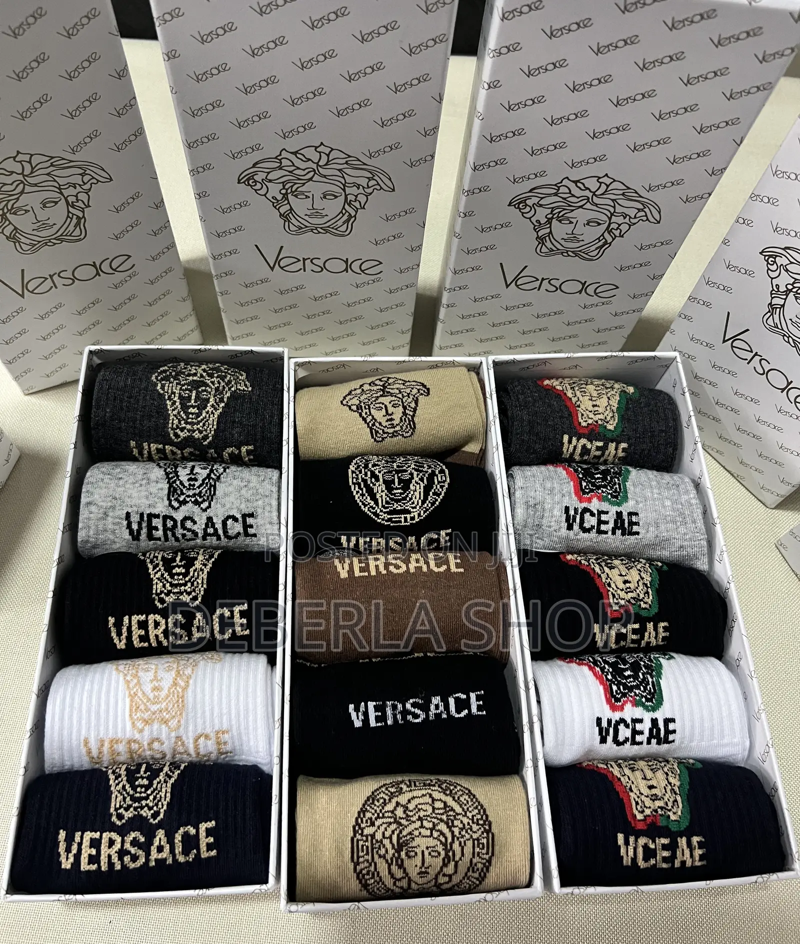 Unisex Branded Socks—5pairs Per Box