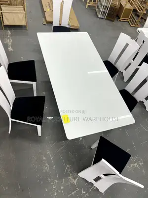 Foreign Executive Tempered Glass Dining Set