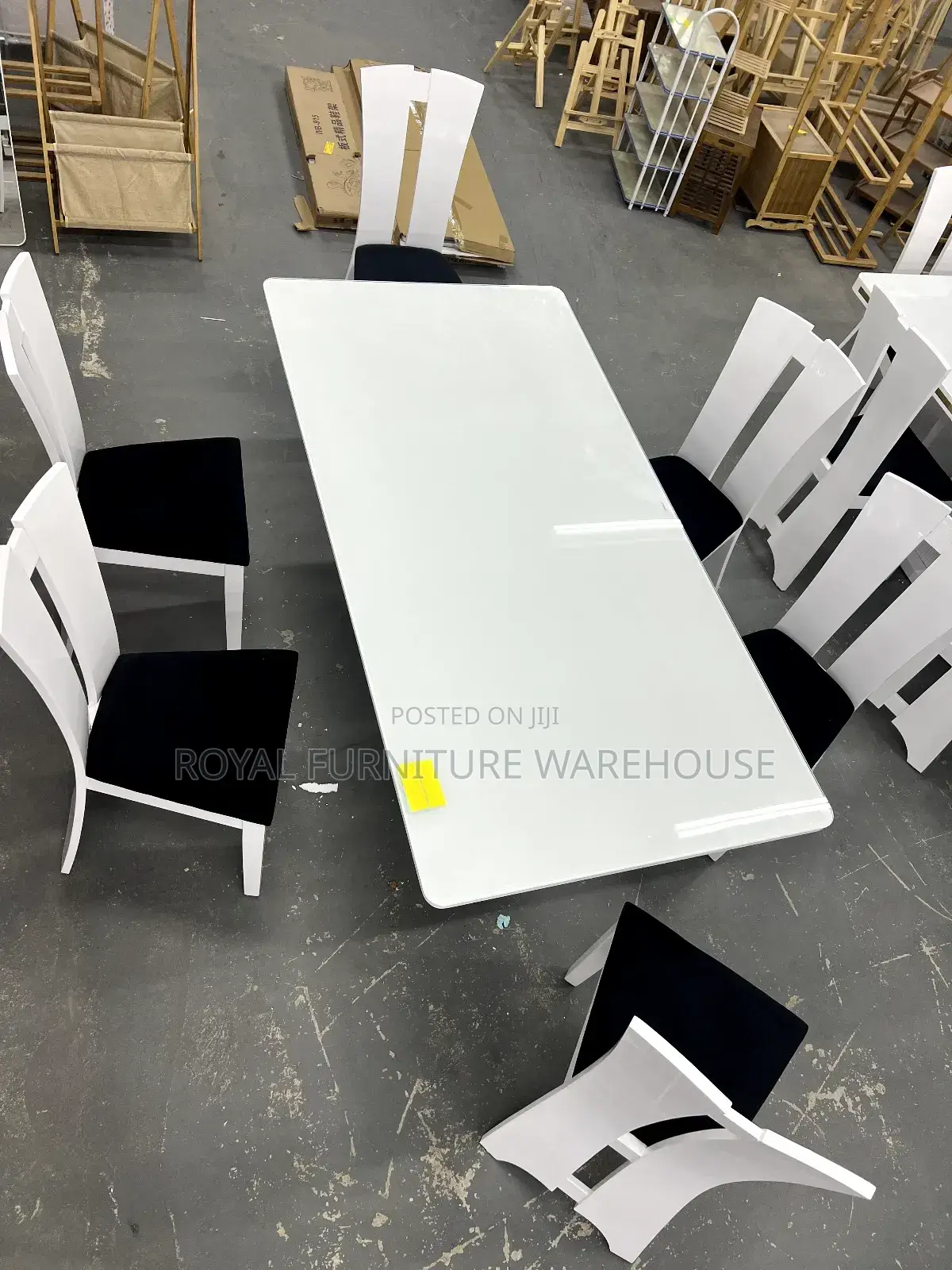 Foreign Executive Tempered Glass Dining Set