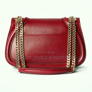 Medium Shoulder or Crossbody Bag, Wine Genuine Leather
