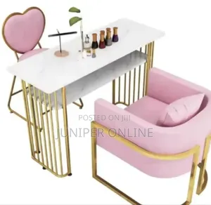 Manicure Table and Chair PNK