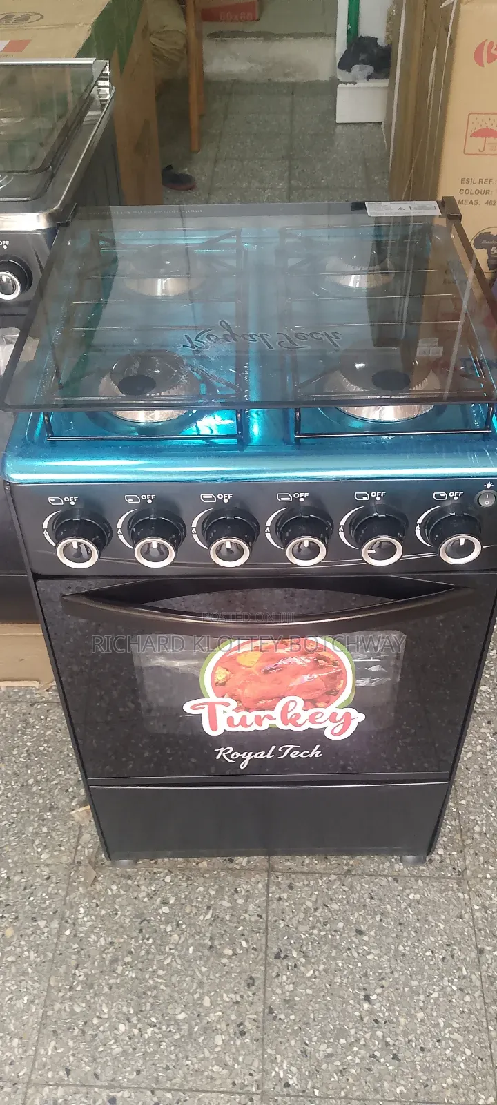 Royal Tech 4 Burner Gas Stove With Grill