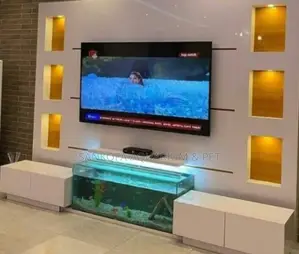 We Build Ultra Classic Modern Tv Unit Aquarium