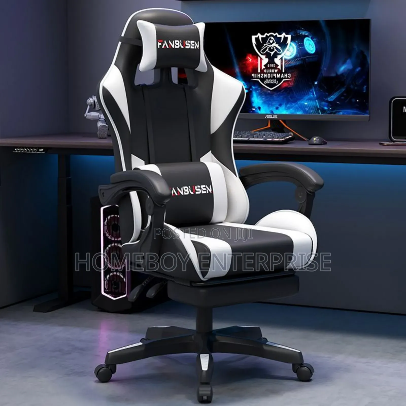 Gaming Chair With Footrest