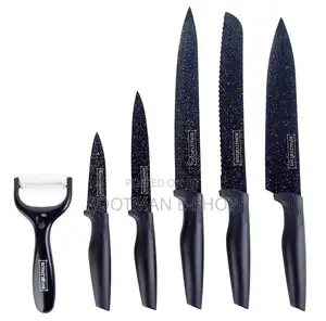 Lalene by Royaltyline 6 Piece Kitchen Knife With Non-Stick Coating