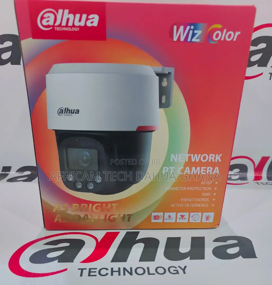 Dahua 4mp Two-Way Talk Wizcolor Wizsense Network Pt Camera