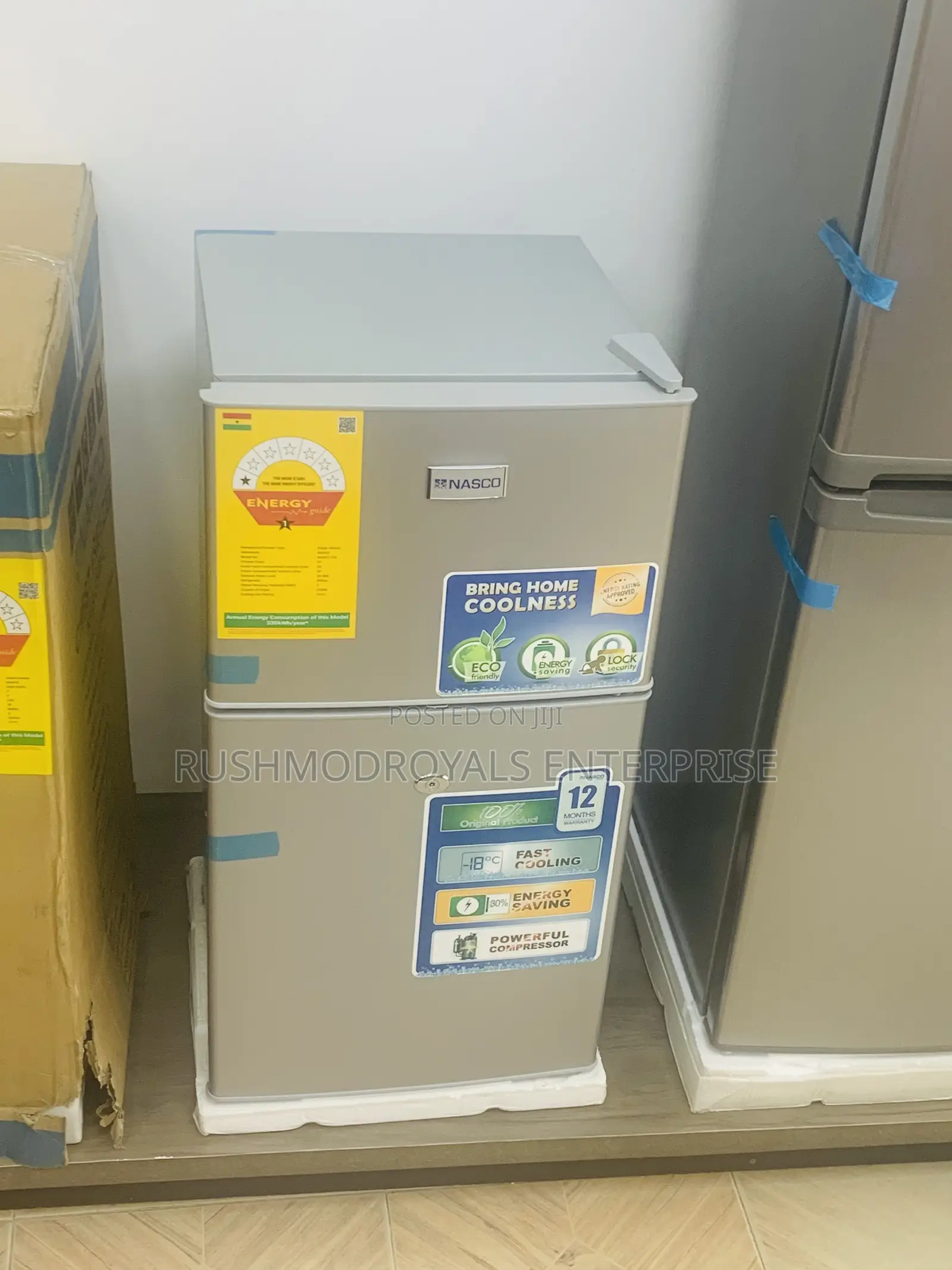 Nasco Nasf2-120 90l Double Door Table Top Fridge
