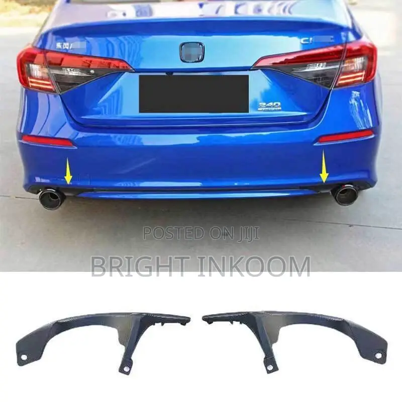 Honda Civic 2023 2024 2025 Black Rear Bumper
