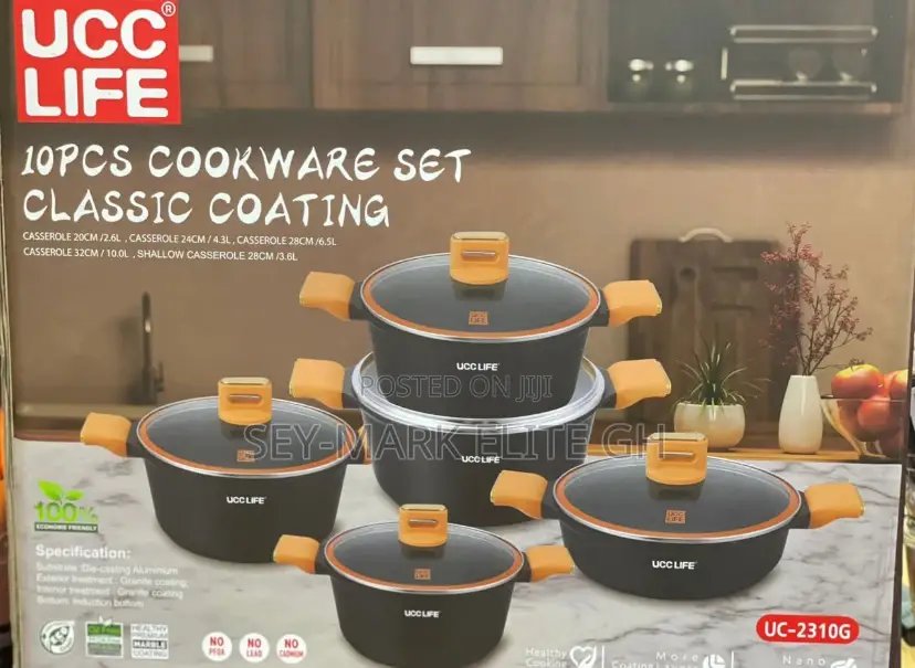 10pcs Classic Die Cast Cookware Set
