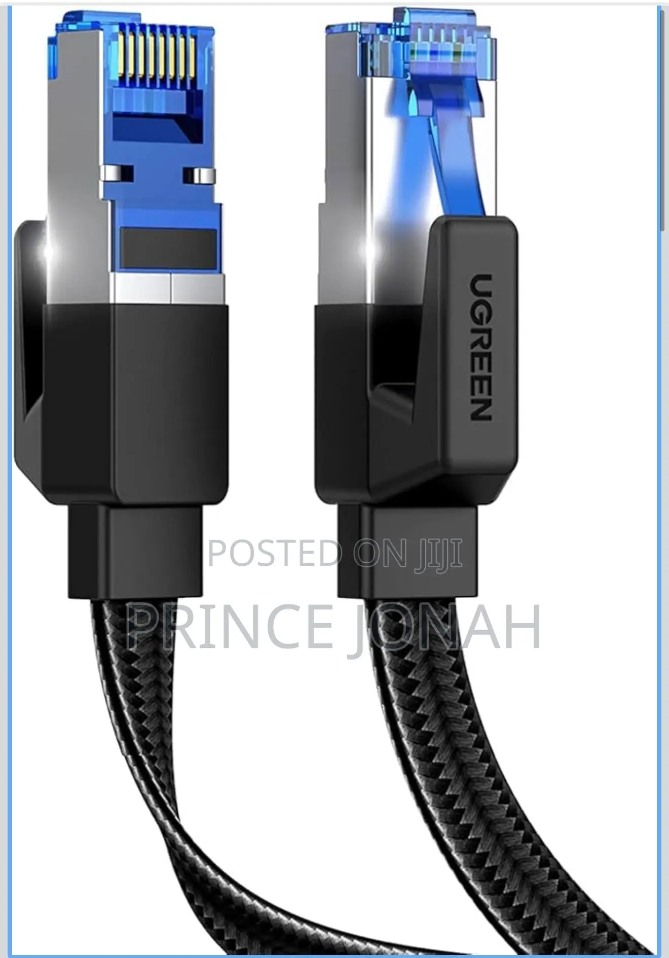 Ugreen Ethernet Cable 15m, Cat 8 Internet Cable Flat High-Speed 40gbps