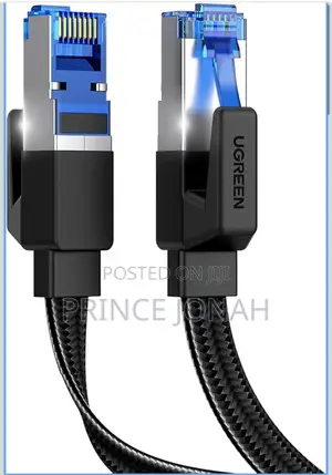 Ugreen Ethernet Cable 15m, Cat 8 Internet Cable Flat High-Speed 40gbps