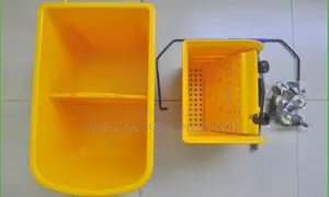 20l Plastic Mop Bucket With Wringer Wheels – Cleaning Trolley