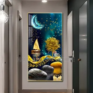 Modern Luxury Print Photo Frame Crystal Porcelain Mural Home Decor