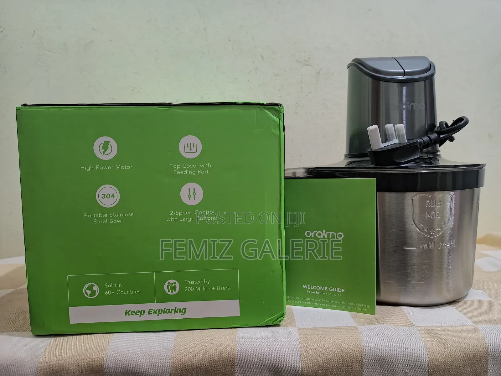 Oraimo Powermince 4l 2-in-1 Powerful Meat Grinder
