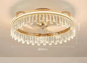 Chandelier Ceiling Light With Inbuilt Fan