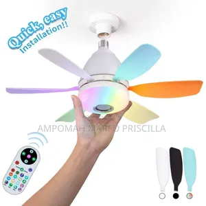 Lamp Holder Ceiling Light With Fan