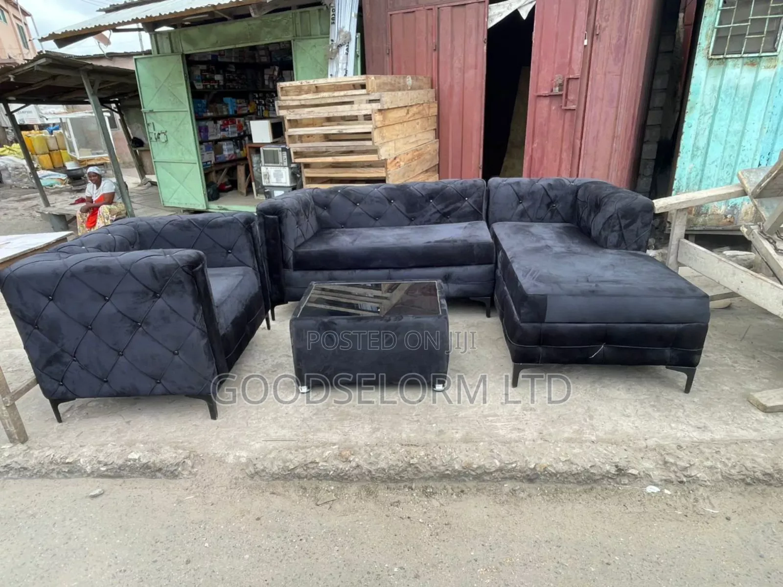Single With Center Table Plus L Shape Sofa With Free Delivery