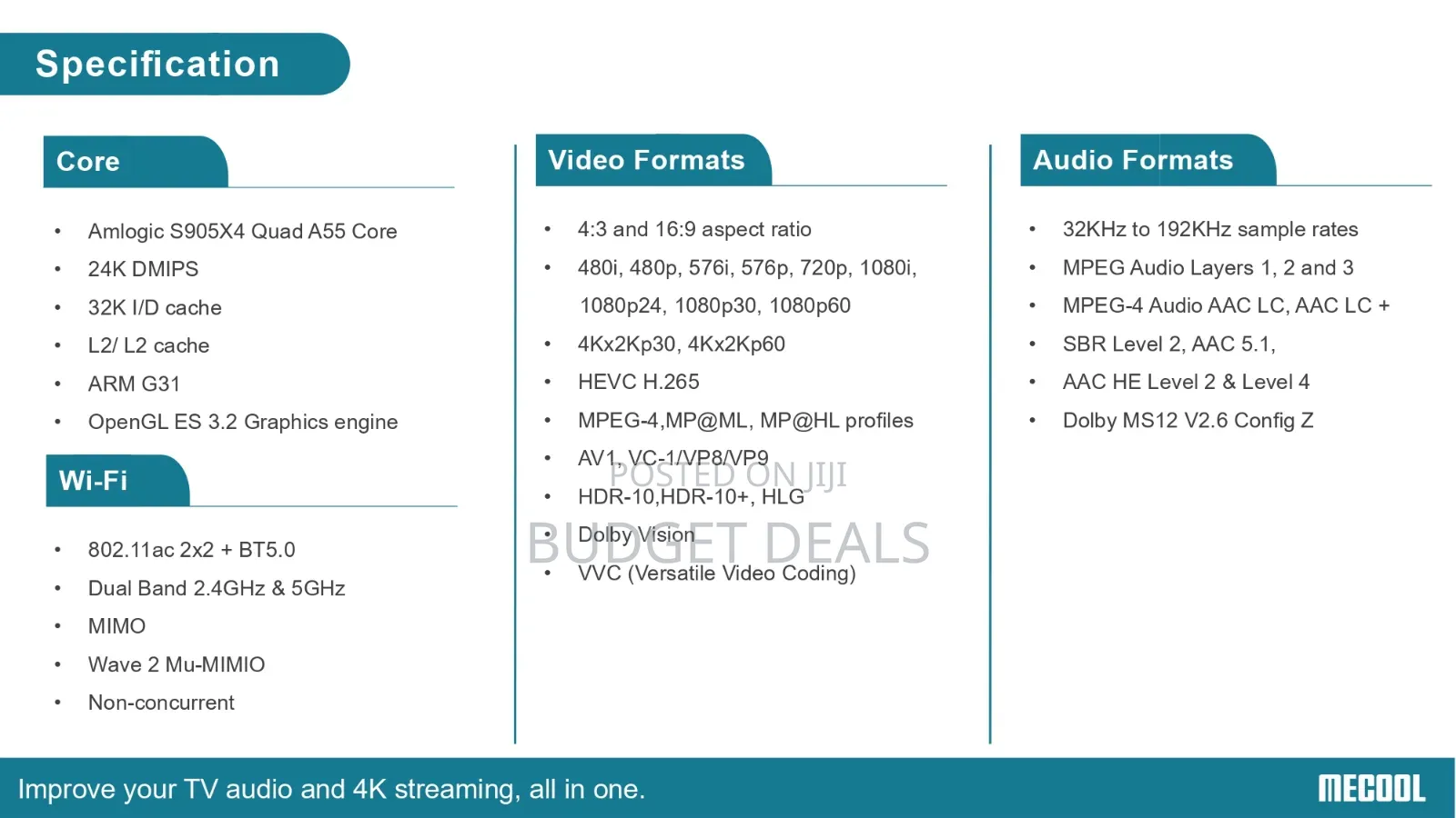 Google Certified Soundbar With Android Tv Box(For Streaming)