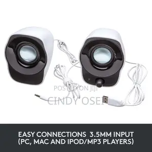 Logitech Z120 Stereo Usd White Speakers
