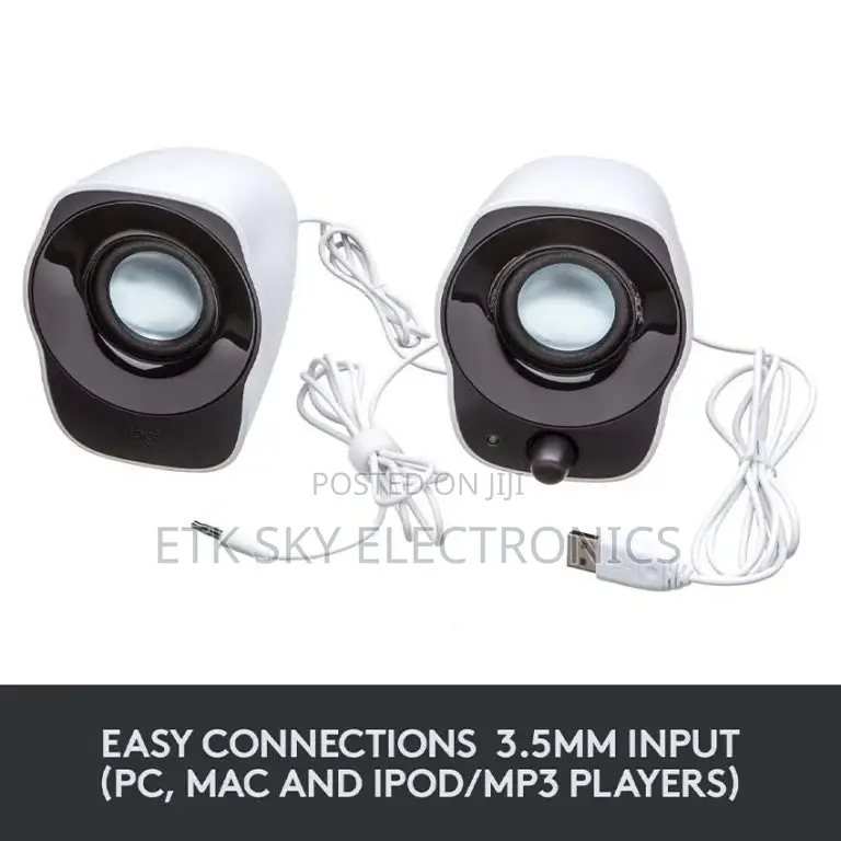 Logitech Z120 Stereo Usd White Speakers