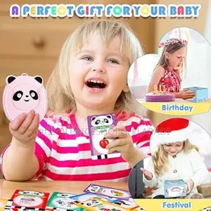 Blue Flashcards With Sound, Sensory Toys for Learning