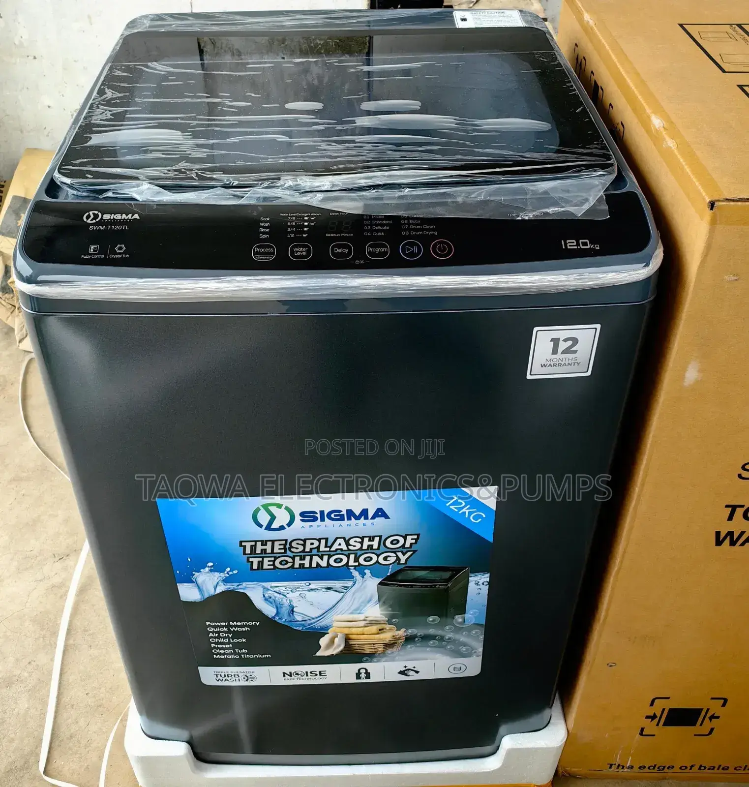 Amazing 12kg Sigma Full Automatic Washing Machine