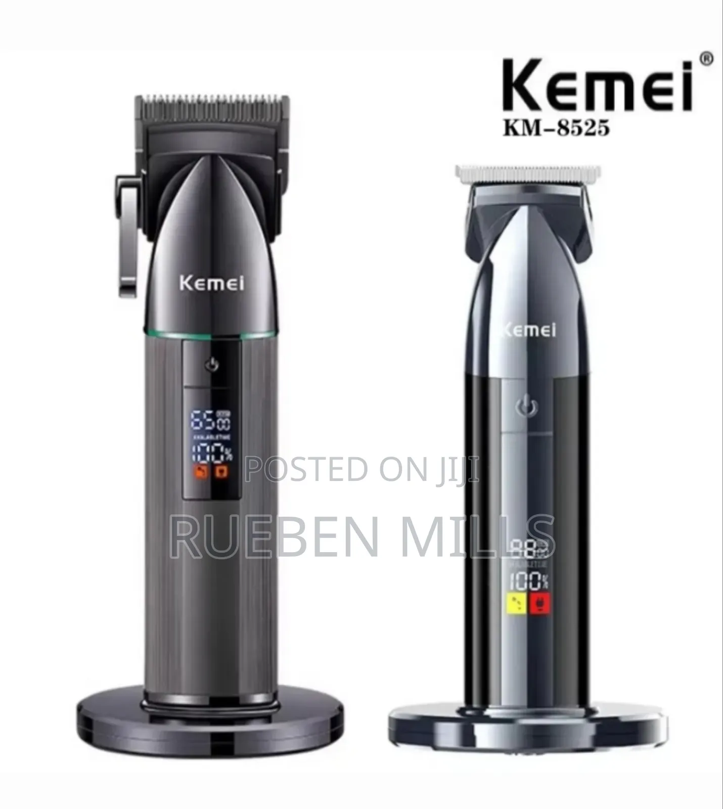 Black Two In One 2 In 1 Combo Kemei Haircut Barbering Skin Machine