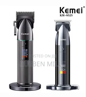 Black Two In One 2 In 1 Combo Kemei Haircut Barbering Skin Machine