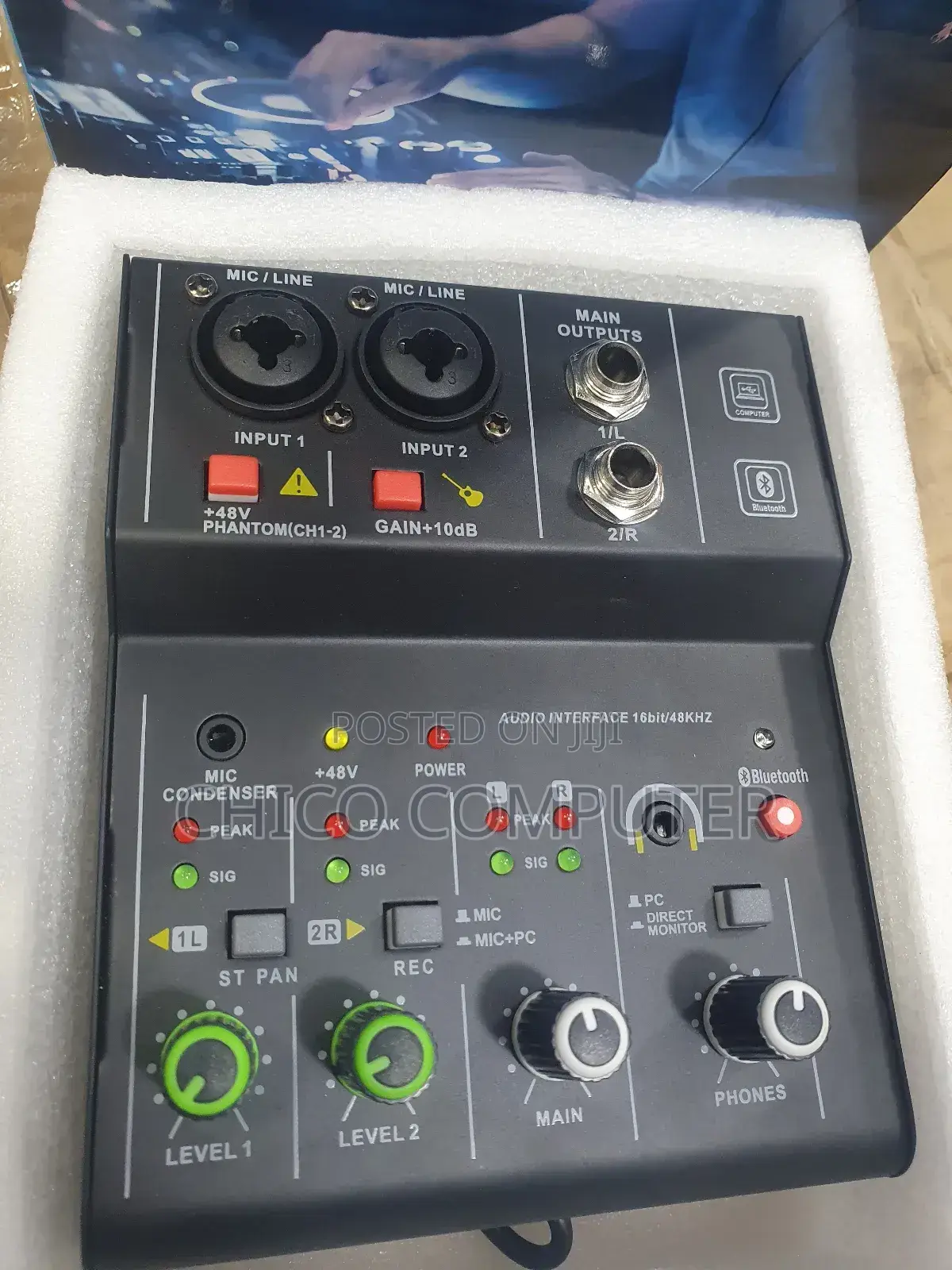 2 Channels Audio Mixer