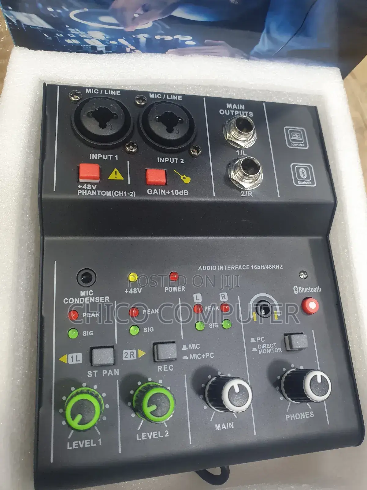 2 Channels Audio Mixer