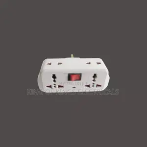 Universal Multi-plug Adapter With Power Switch – Dual Socket Extension