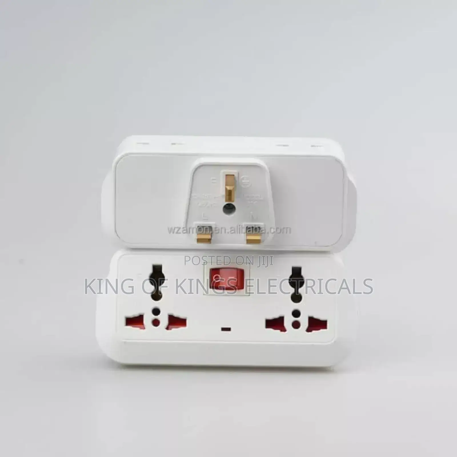 Universal Multi-plug Adapter With Power Switch – Dual Socket Extension