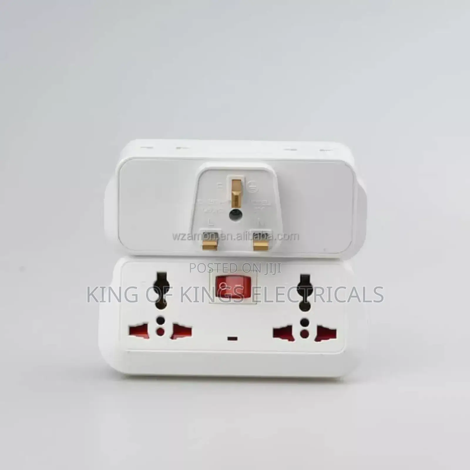 Universal Multi-plug Adapter With Power Switch – Dual Socket Extension