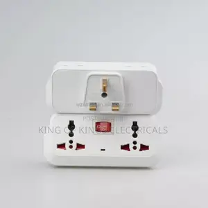 Universal Multi-plug Adapter With Power Switch – Dual Socket Extension