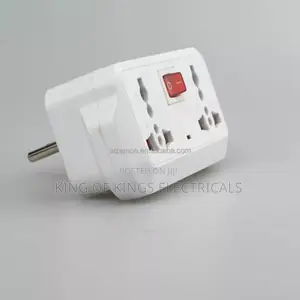 Universal Multi-plug Adapter With Power Switch – Dual Socket Extension