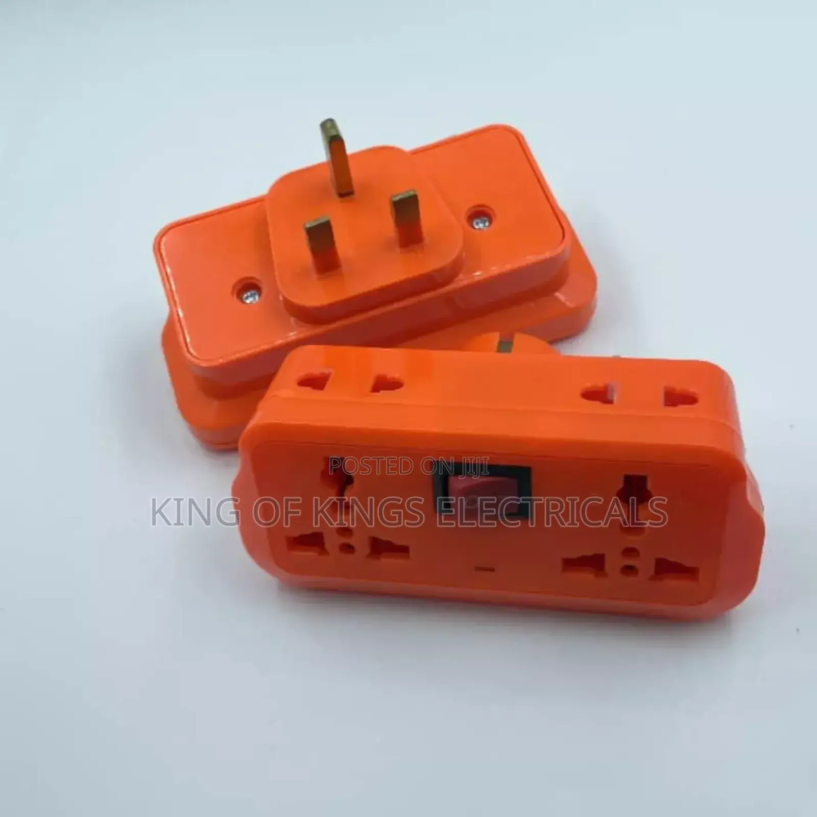 Universal Multi-plug Adapter With Power Switch – Dual Socket Extension
