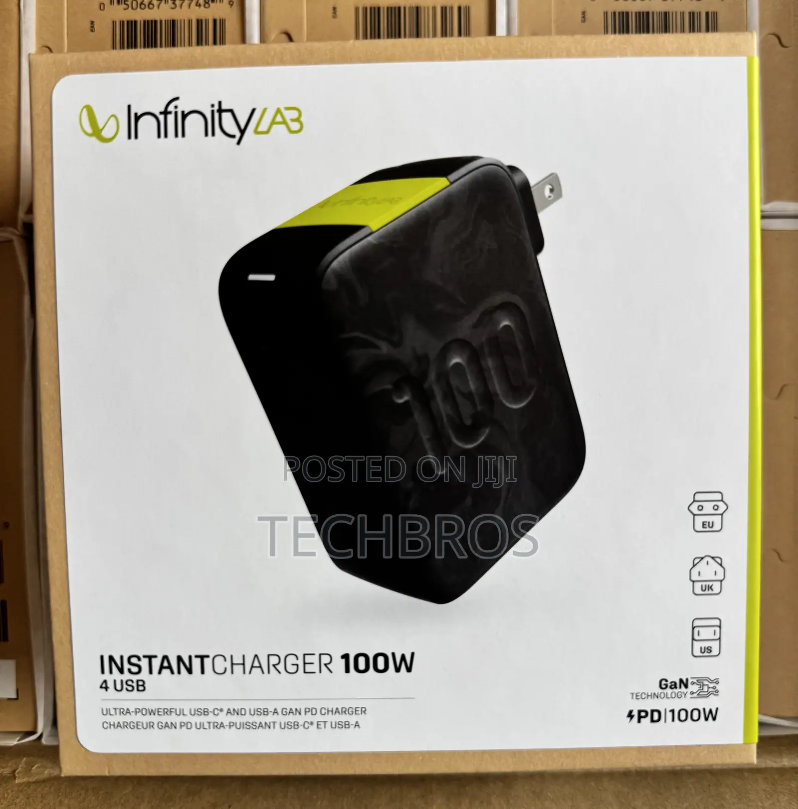 JBL 100w Gan Charger With 4 Ports