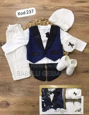Baby Boy Christening, Baptism and Naming Suit Gift Set