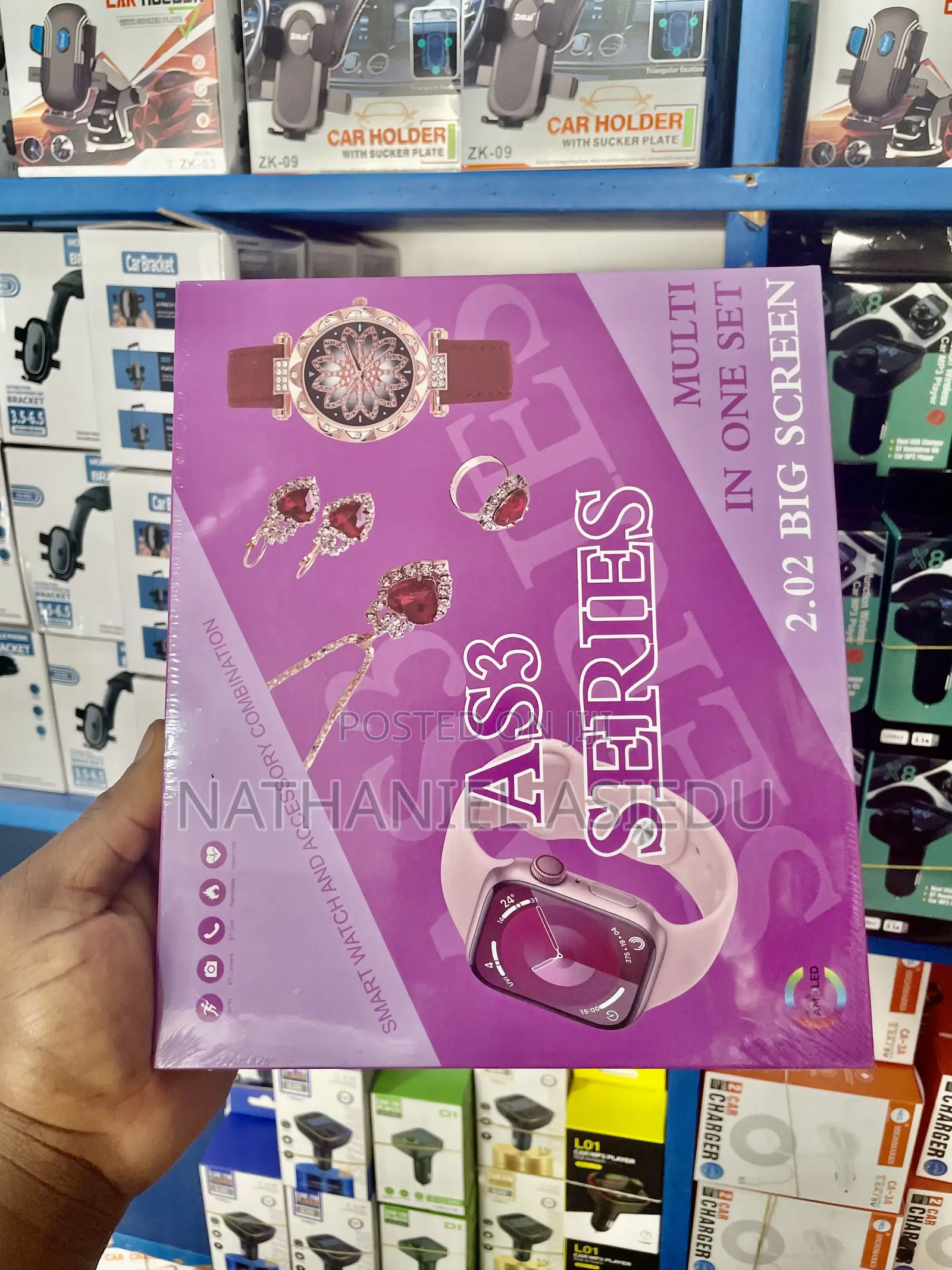 As3 Series Smart Watch and Accessory Combination Set